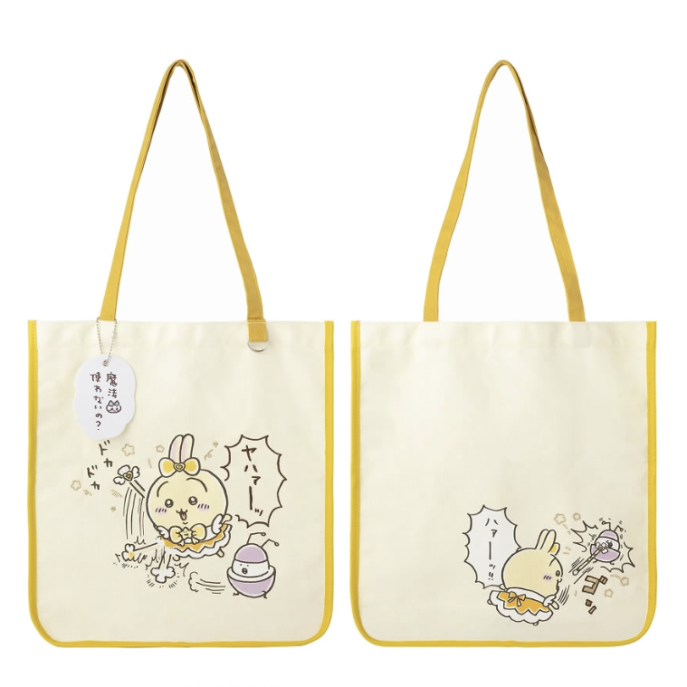 [Pre-order] "Chiikawa" Magical Chiikawa Bad Version embroidered Usagi Tote Bag